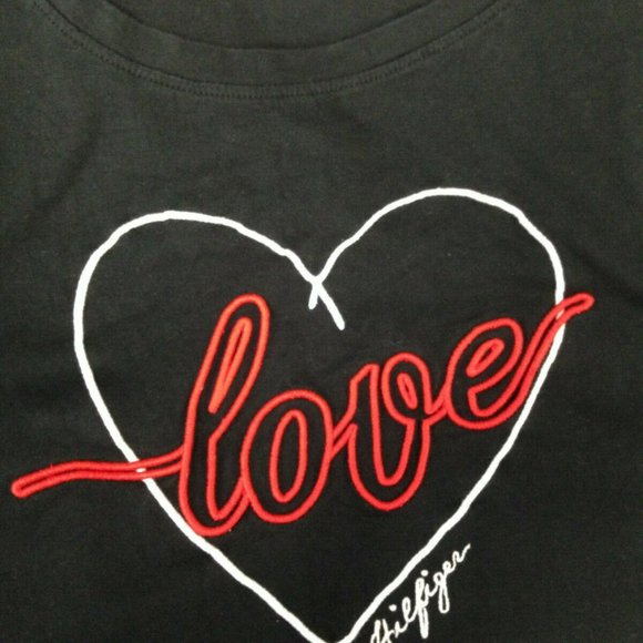 Tommy Hillfiger Women's Medium LOVE Short Sleeve - Picture 5 of 7